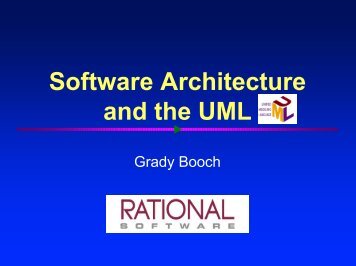 Software Architecture and the UML