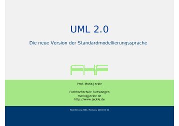 Tutorial UML 2.0 - Mario Jeckle