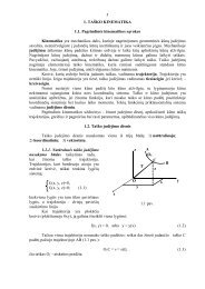 5 1. TAŠKO KINEMATIKA 1.1. Pagrindinės kinematikos sąvokos ...