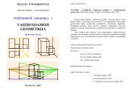 Vaizduojamoji geometrija(paskaitų konstektas) - Šiaulių universitetas