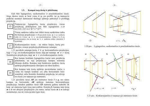 Vaizduojamoji geometrija(paskaitų konstektas) - Šiaulių universitetas