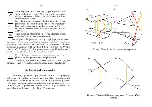 Vaizduojamoji geometrija(paskaitų konstektas) - Šiaulių universitetas