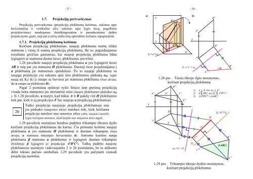 Vaizduojamoji geometrija(paskaitų konstektas) - Šiaulių universitetas