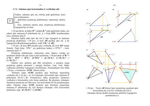 Vaizduojamoji geometrija(paskaitų konstektas) - Šiaulių universitetas