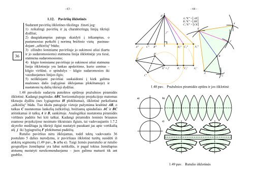 Vaizduojamoji geometrija(paskaitų konstektas) - Šiaulių universitetas