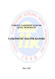 Sektör Raporu - Türkiye Taşkömürü Kurumu