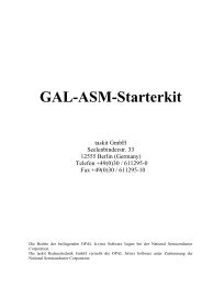 GAL-ASM-Starterkit - taskit Embedded Systems