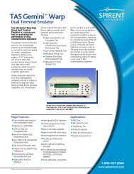 Gemini Warp Specifications - TekNet Electronics