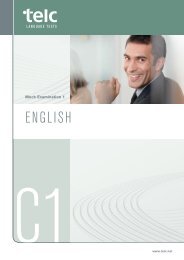 Mock Examination 1 ENGLISH C1 - telc GmbH