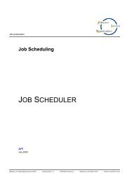 Job Scheduler: API - SOS-Berlin