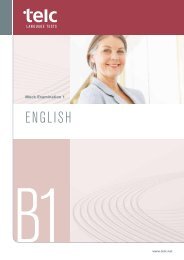 English B1 - telc GmbH