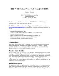 IEEE P1409 Custom Power Task Force (15.06.05.01) Introductions ...