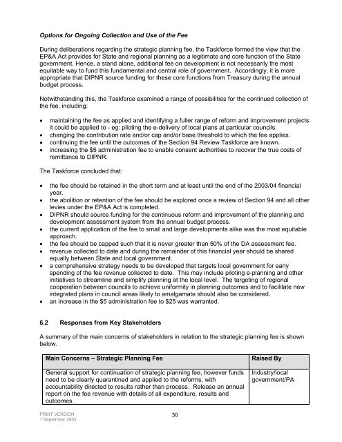 Final Report PlanFirst Review Taskforce - Department of Planning