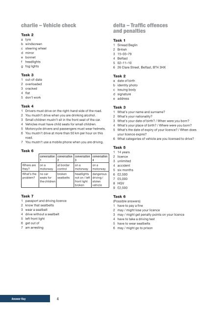 English for Law Enforcement Answer Key - Campaign Military ...