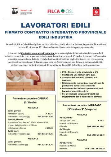 volantone - Filca CISL