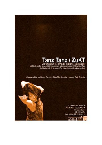 2004 Tanz Tanz ZUKT Mousonturm - HfMDK Frankfurt