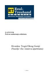 Pozivno nadmetanje arhitekata - Real-Treuhand Immobilien