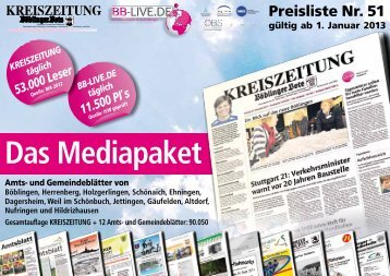 Gemeindeblatt-Kombi - Kreiszeitung Böblinger Bote