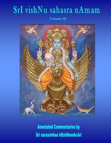 Vishnu Sahasra Naamam-Vol III-RR-edit.pub - Ibiblio