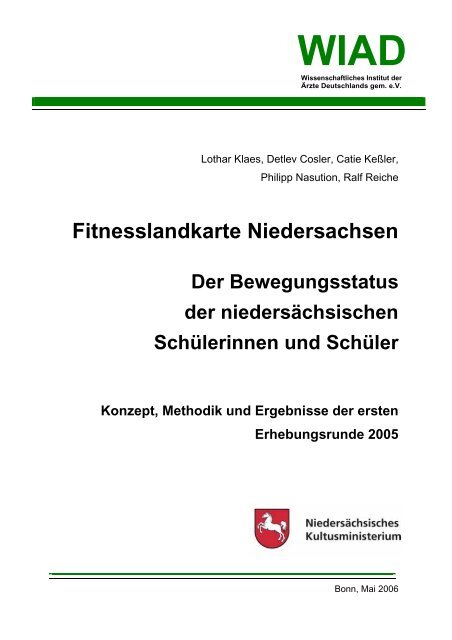 Abschlussbericht (ca. 1,4 MB) - Fitness Landkarte Niedersachsen