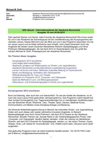 als pdf-Dokument herunterladen - Akademie Remscheid
