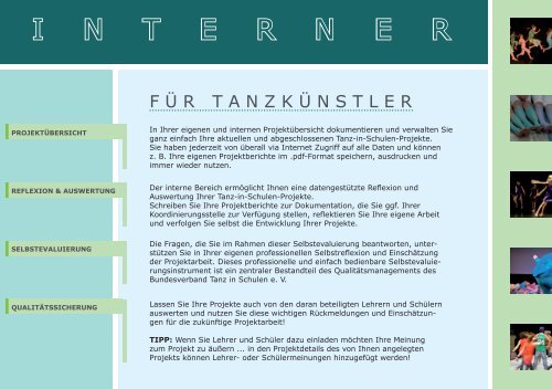 datenbank für tanz-in-schulen-projekte online! - bundesverband ...