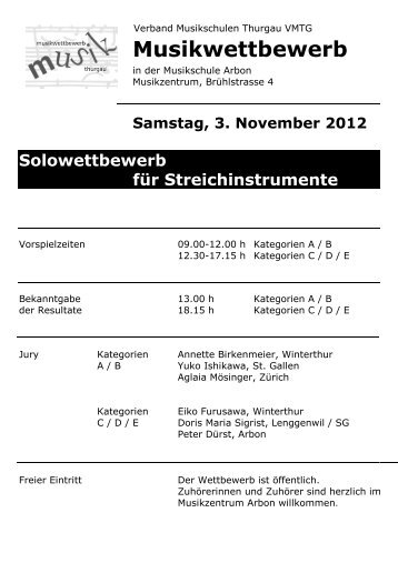 MWT Programm Arbon 2012