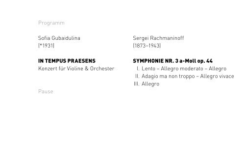 5. philharmonisches konzert - Philharmonisches Orchester Heidelberg