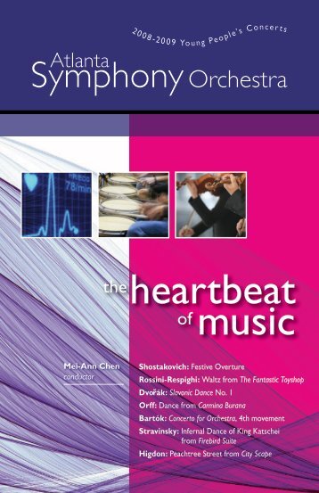 heartbeat of music - Atlanta Symphony Orchestra