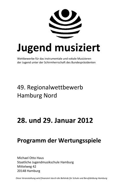 2012 Nord - Jugend musiziert: Jugend musiziert