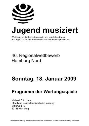 2009 Nord 2 - Jugend musiziert: Jugend musiziert