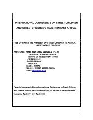 international conference on street children and street children's