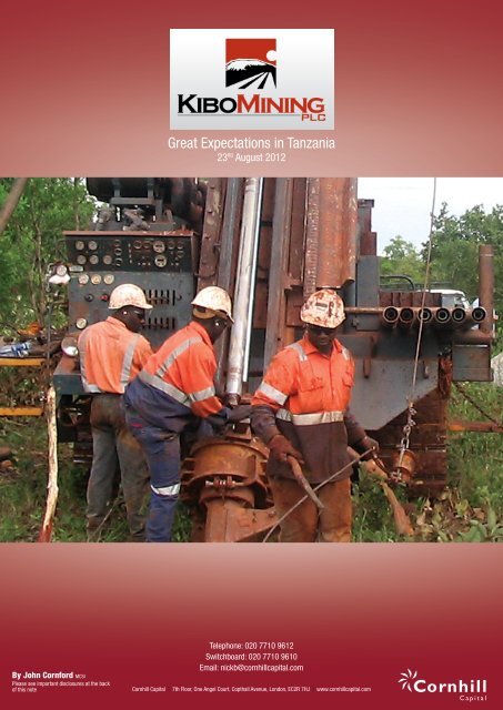 Great Expectations in Tanzania - Kibo Mining