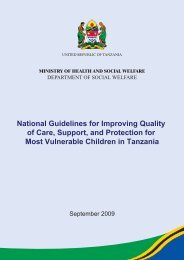 National Guidelines for Improving Quality of Care, Support ... - FHI 360