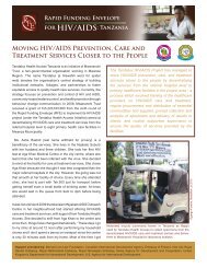 Moving HIV/AIDS Prevention, Care and Treatment Services Closer ...