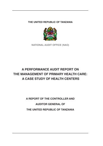 a performance audit - National Audit Office of Tanzania