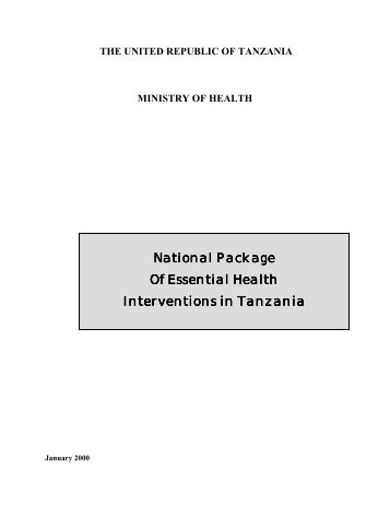National Package of Essential Health Interventions in Tanzania