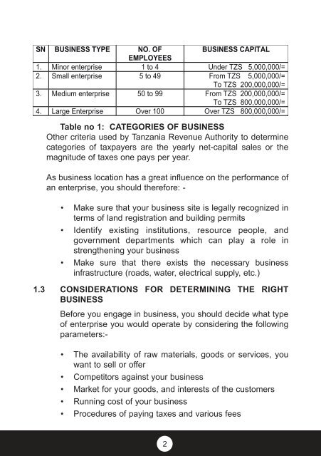 Contents - Tanzania Revenue Authority