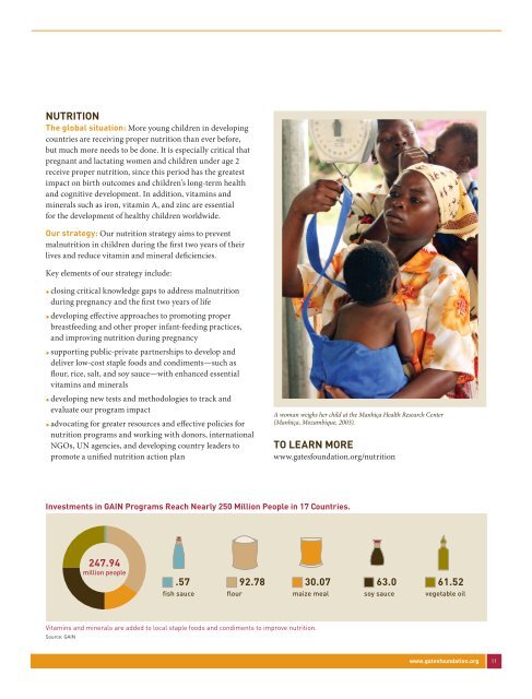 Global Health Program Overview - Bill & Melinda Gates Foundation