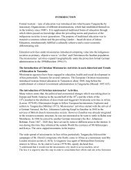 INTRODUCTION Formal western – type of education was ... - AIMS