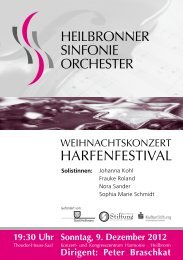 Programmheft [PDF] - Heilbronner Sinfonie Orchester