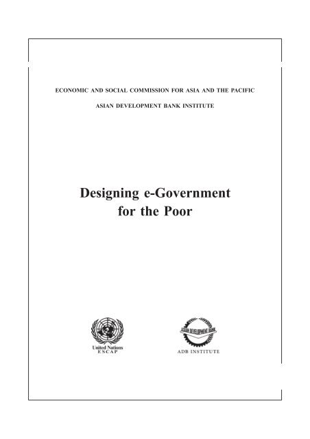 Designing e-Government for the Poor - Tanzania Development ...