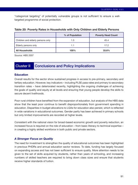 Poverty and Human Development Report 2009 - UNDP in Tanzania