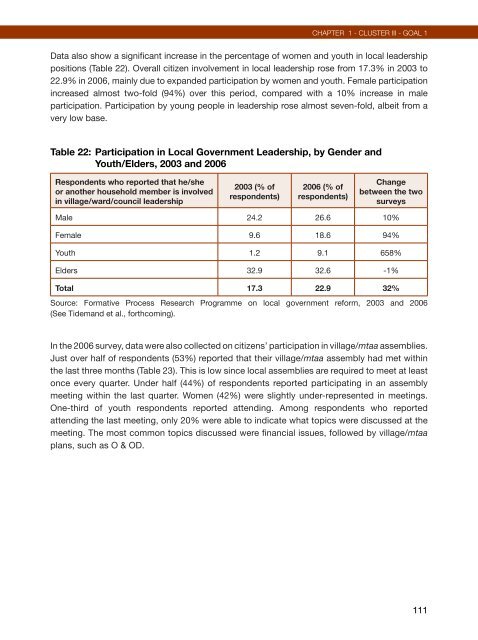 Poverty and Human Development Report 2009 - UNDP in Tanzania