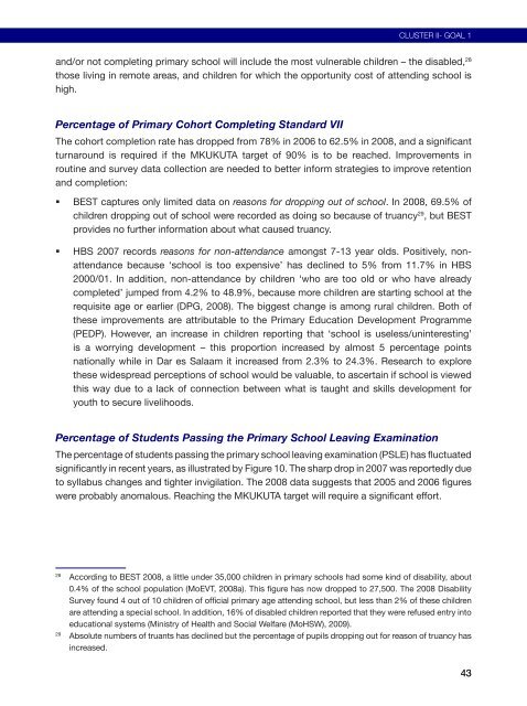 Poverty and Human Development Report 2009 - UNDP in Tanzania