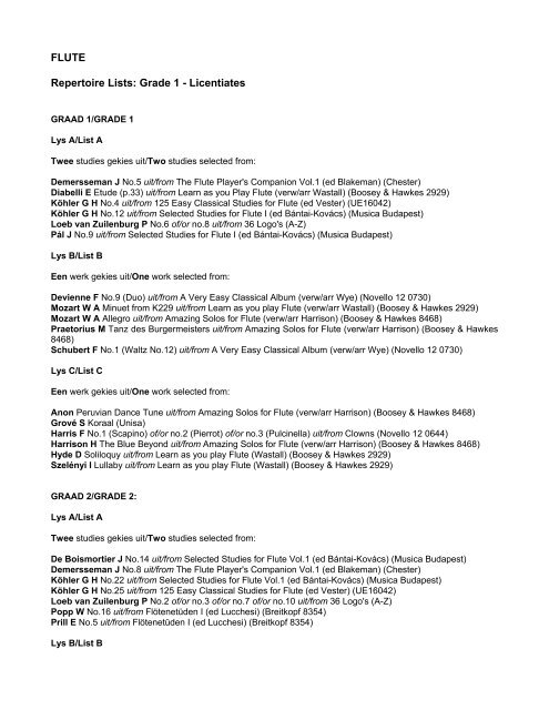 most popular flute repertoire most popular flute repertoire