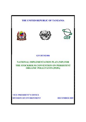THE UNITED REPUBLIC OF TANZANIA NATIONAL ...