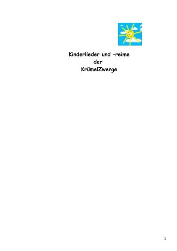 Kinderlieder und –reime der KrümelZwerge - Stefan Patra