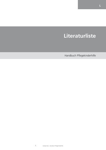L Literaturliste - Deutsches Jugendinstitut e.V.