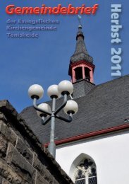 Wort zur Zeit - Evangelische Kirchengemeinde Tönisheide